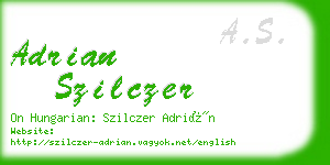 adrian szilczer business card